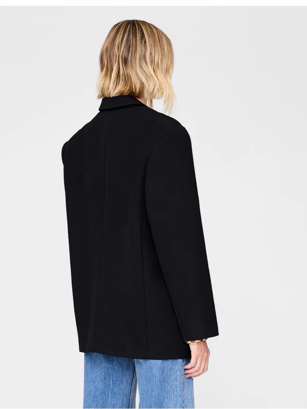 ANINE BING Black Oversized Quinn Blazer - Picture 3 of 9